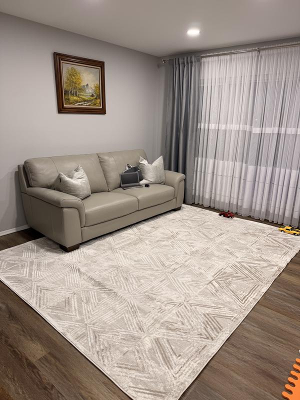 Home Dynamix Bazaar Zen Cream 9 ft. x 12 ft. Abstract Area Rug 10