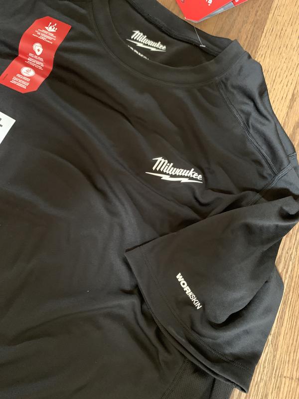 【CPGN STUDIO】Milwaukee Checker Long Sleeve Milwaukee Men's Large Black Long Sleeve Hybrid Work T Shirt