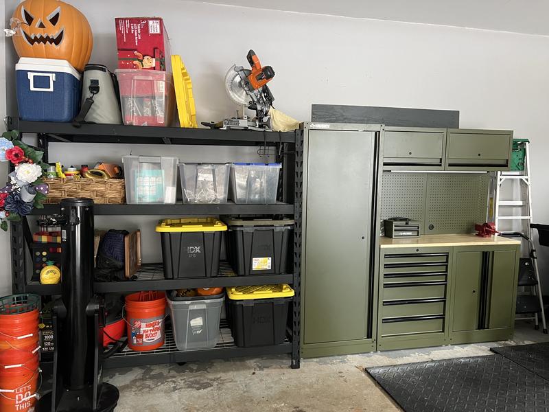 Husky 80.2 in. W x 75 in. H x 19.2 in. D Steel 8-Piece Garage
