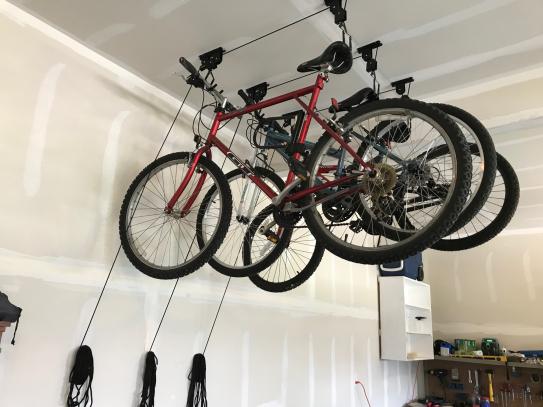 ceiling mount bike hoist set