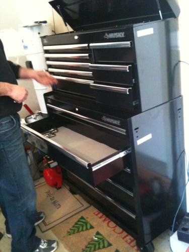 Husky 41 In 13 Drawer Tool Chest And Rolling Tool Cabinet Set