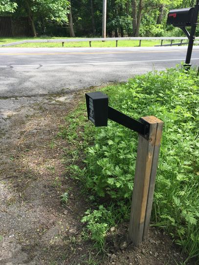 Keypad Mounting Post – Adjustable 33-45", Heavy-Duty Steel Pedestal For Gate Opener Systems