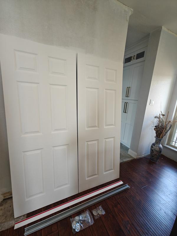 TENONER 96in x 80in, MDF, Solid Core, White, Painted Double 6