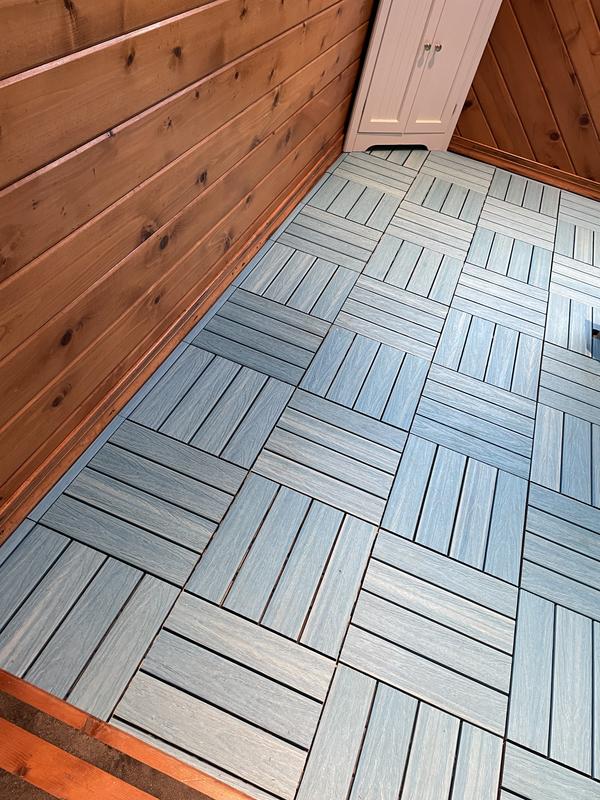NewTechWood 1/12 ft. x 1 ft. Quick Deck Composite Deck Tile