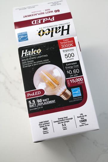 Halco Lighting Technologies 60-Watt Equivalent 5.5-Watt CA10 Dimmable LED Clear Filament Antique Vintage Medium Light Bulb Warm White Halco Lighting Technologies 60-Watt Equivalent 5.5-Watt CA10 Dimmable LED Clear Filament Antique Vintage Medium Light Bulb Warm White
