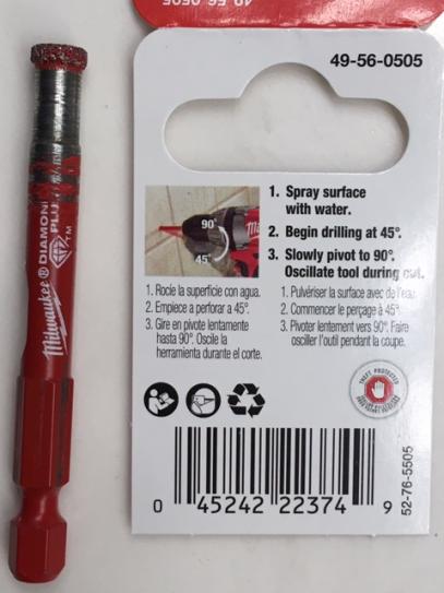 Milwaukee 4-1/2 in. Diamond Max Hole Saw 49-56-5691 - The