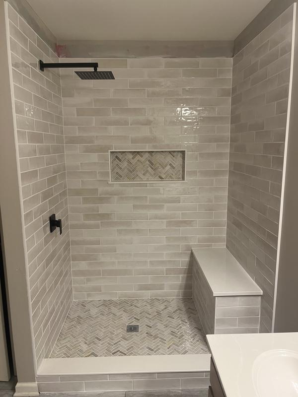 LuxeCraft Arteko Antique White 3 in. x 12 in. Glazed Ceramic Wall Tile (12 sq. ft./Case)