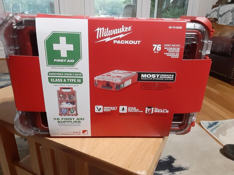 Milwaukee Class B Type 3 Packout First Aid Kit (204-Piece) 48-73