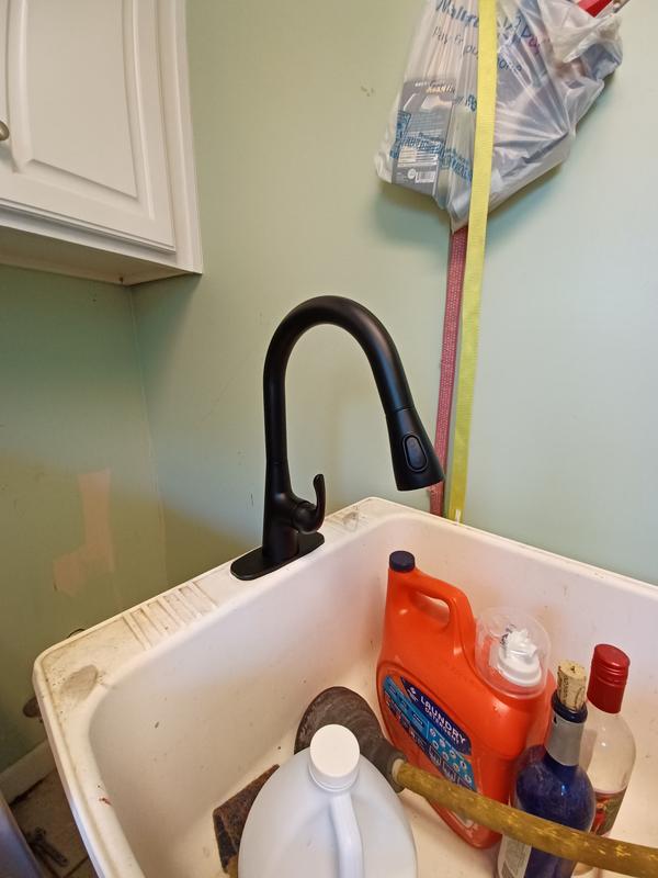 Buy Clare Single Handle Pull Down Laundry Utility Faucet in Stainless Steel Online at Lowest