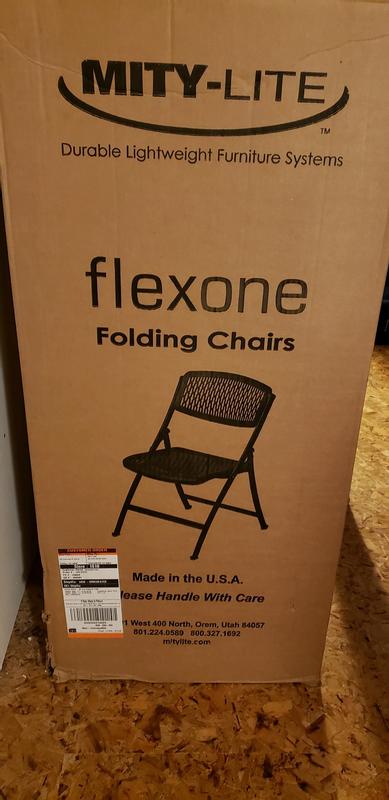 HDX Plastic Seat Folding Chair in Black Set of 4 2FF004HDX The Home Depot