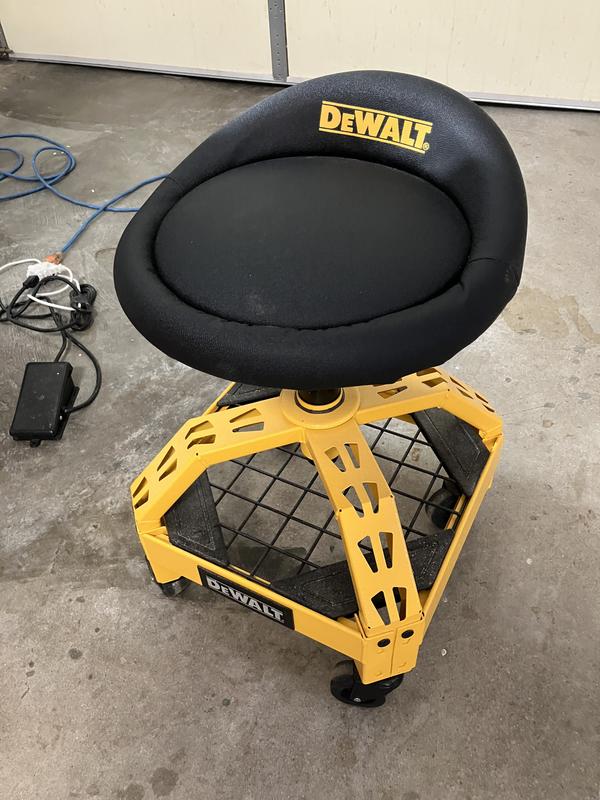 DEWALT 24 in. H x 16 in. W x 16 in. D Adjustable Shop Stool with