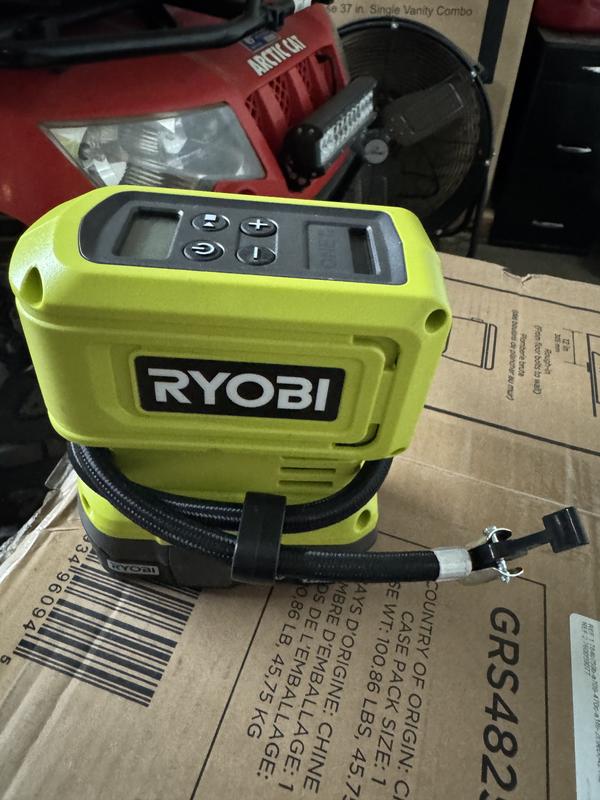 RYOBI ONE+ 18V Cordless High Pressure Inflator with 18V 2.0 Ah