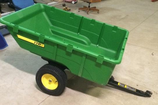 John Deere 1 000 Lb 17 Cu Ft Tow Behind Poly Utility Cart Pct