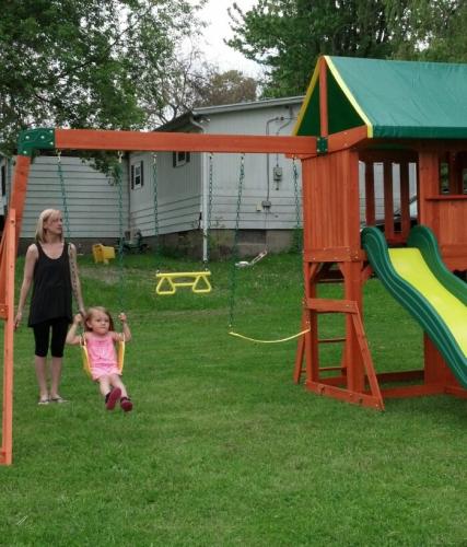 Backyard Discovery Somerset All Cedar Swing Set 65012com At