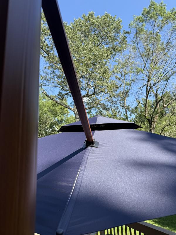 PURPLE LEAF 13 ft. Octagon WindProof High-Quality Wood Pattern