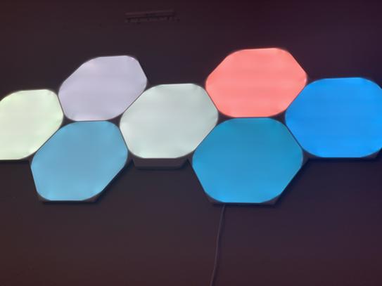 Nanoleaf Shapes-Hexagons Smarter Kit NL42-7003HX-7PK - The Home Depot