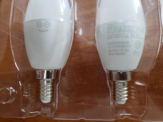 Geeni 40-Watt Equivalent Wi-Fi Smart B11 Edison Multicolor