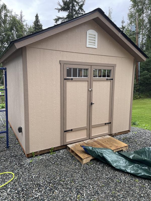 Handy Home Products Do-it Yourself Windemere 10 ft. x 12 ft. Deluxe  Multi-purpose Wood Shed with Smartside and operable window (120 sq. ft.)  19481-8 - The Home Depot