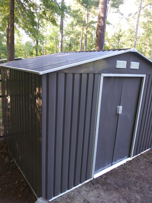 Buy 6 ft. x 9 ft. Metal Outdoor Backyard Garden Utility Storage Tool