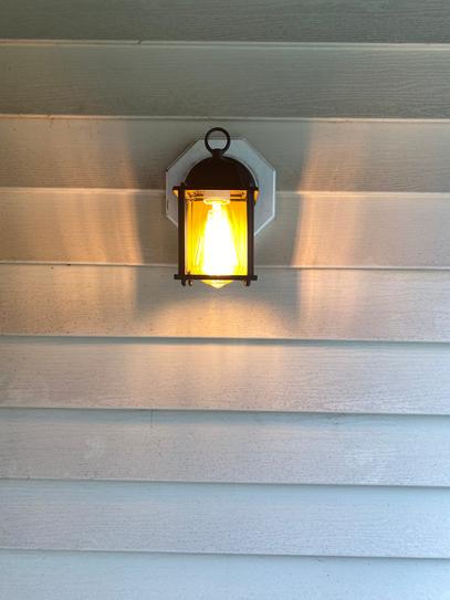 【Akane W】 Hampton Bay 1-Light Black Outdoor Wall Lantern Sconce