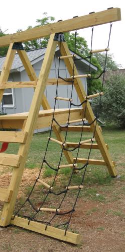 climbing net for playset