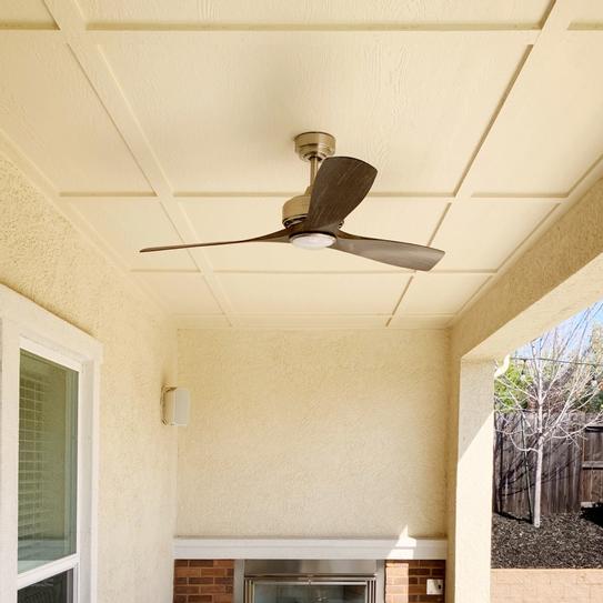 Buy Bayshire 60 in. LED Indoor/Outdoor Matte Black Ceiling Fan with