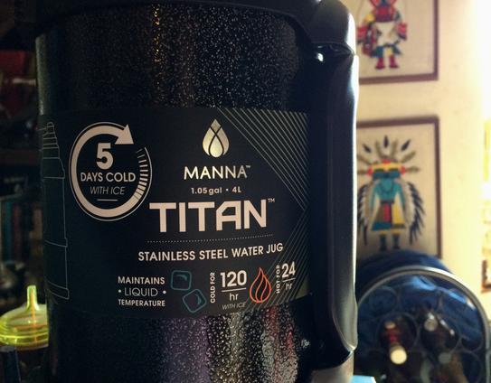 Manna Titan 1 Gal. Onyx Stainless Steel Vacuum Insulated Jug 20921