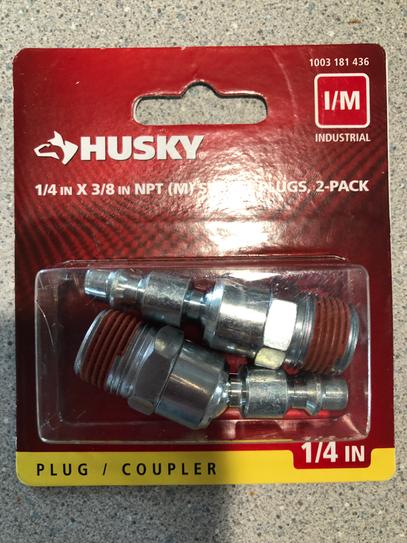 Husky 1/4 in. IM Swivel Plug - 3/8 in. NPT (M) (2-Pack) HDA22200 - The Home  Depot