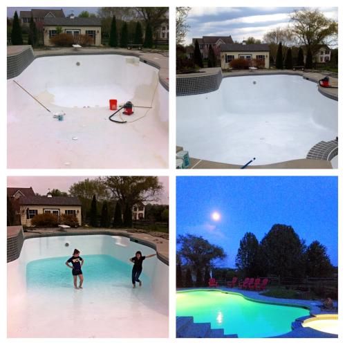 Pool Patch 50 Lb White Pool Plaster Repair Kit - Fast Curing DIY Pool Plaster Patch