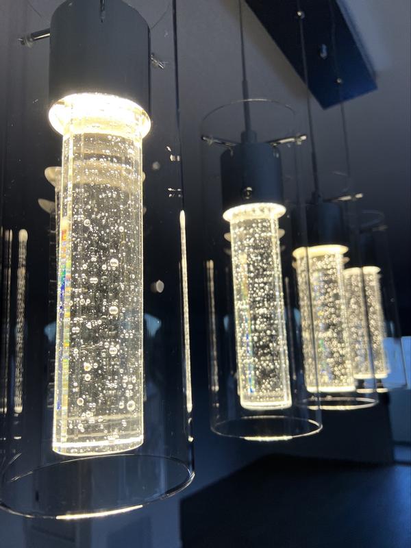 Artika OME1LB-HD2D Essence 1-Light Chrome Modern Integrated LED Ceiling Hanging Pendant Light