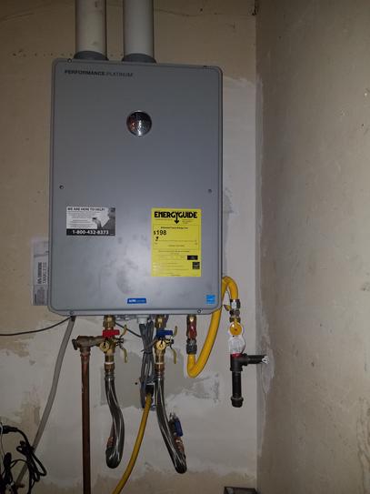 Reviews for Rheem Performance Platinum 9.5 GPM Natural Gas High Efficiency  Indoor Tankless Water Heater | Pg 2 - The Home Depot