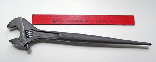 SK Hand Tool 38012 Black Oxide Adjustable Wrench, 12-Inch