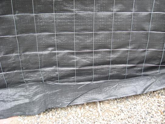 Wellco 3 ft. x 100 ft. Black Silt Fence Fabric Rolls Heavy-Duty Dot Black Backed Silt Fence For Weeds Block