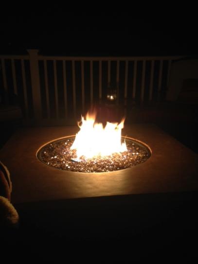 Hampton Bay Avila 36 In Square Envirostone Propane Fire Pit 66598