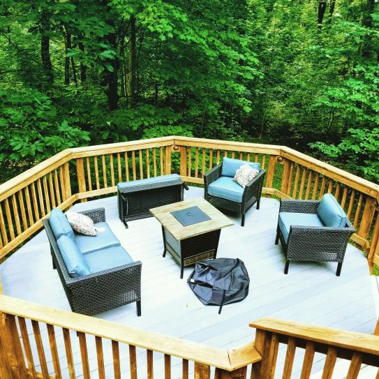 Hampton Bay Fenton 4 Piece Wicker Outdoor Patio Seating Set With