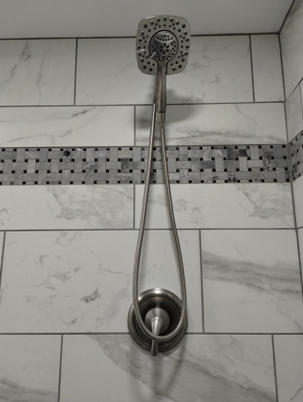 Delta In2ition 4-Spray Patterns 1.75 GPM 6 in. Wall Mount Dual