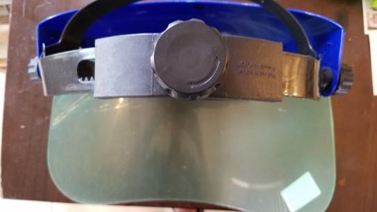 BISON LIFE Blue, Safety Headgear with Clear Polycarbonate Face Shield ...