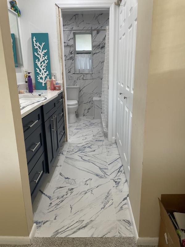 Have a question about Ivy Hill Tile Calacatta Indigo 12 in