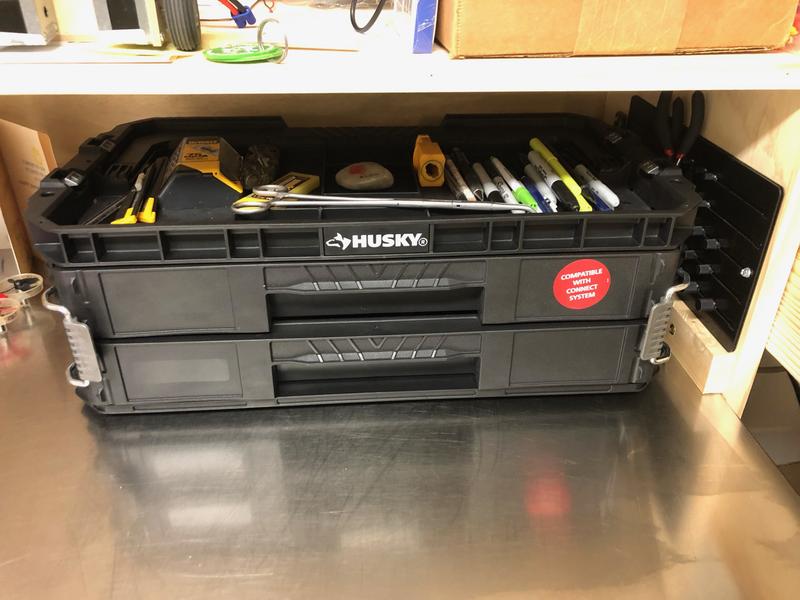 Reviews for Husky Connect Stackable Portable 2 Drawer 13