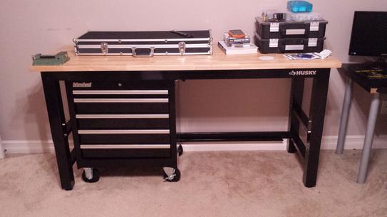 Husky 6 ft. Solid Wood Top Workbench G7200S-US at The Home ...