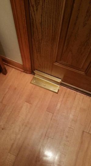 Nightlock Bright Brass Door Security Lock 14001 At The Home Depot