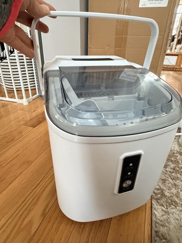 SIMZLIFE 9.4 in. 26.5lb/24H Bullet Ice Countertop Portable Ice