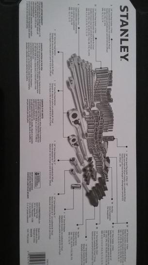 Stanley 1/4 in. & 3/8 in. Drive SAE Mechanics Tool Set (145-Piece