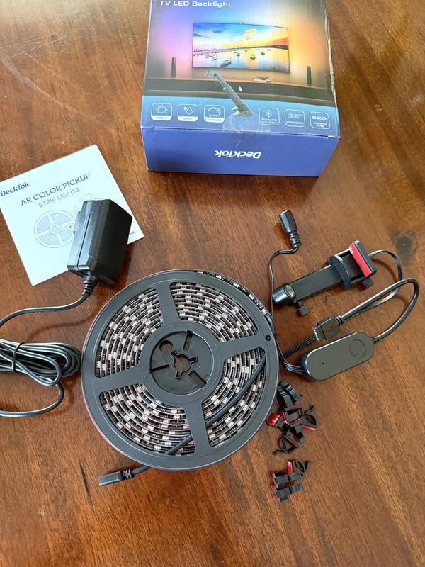 DeckTok 24-Watt 20 ft. Smart Plug-in Integrated LED Black Color