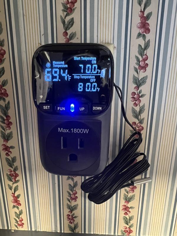 Produktbild von Digitaler Temperaturregler STC-1000 110-220V – Heiz/Kühlmodus Mit Sensor, 2 Stück