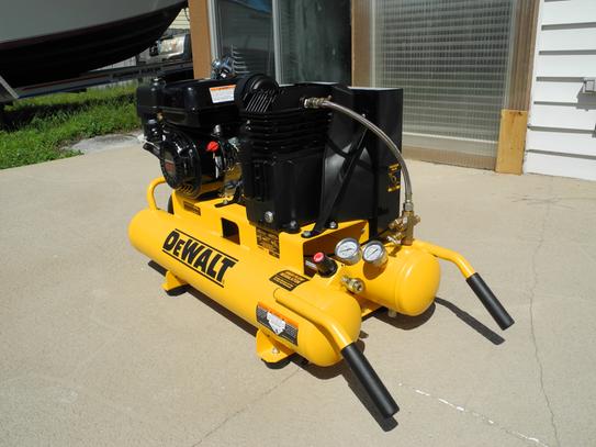 DEWALT 8 Gal. 150 PSI 5.5 HP Belt Drive Gas Powered Wheelbarrow Air Compressor DXCMTB5590856 The Home Depot