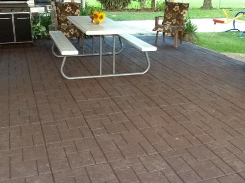 Envirotile Cobblestone 18 In X 18 In Terra Cotta Rubber Paver