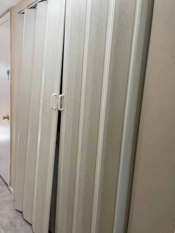Spectrum 36 in. x 80 in. Oakmont Vinyl White Accordion Door