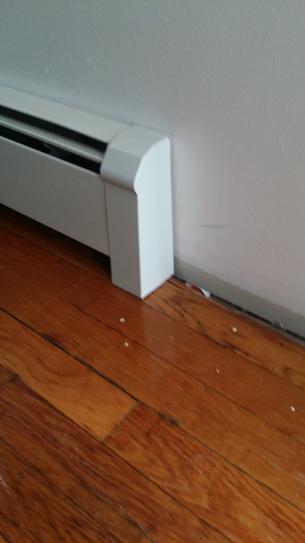 Slant/Fin Fine/Line 30 2 in. Right End Cap Non-Hinged for Baseboard ...