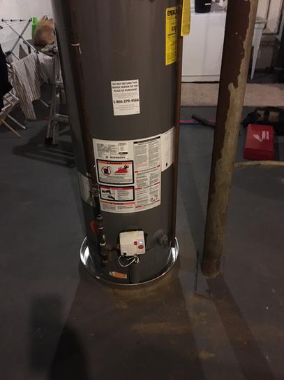 Rheem Performance 50 Gal. Tall 6 Year 42,000 BTU Natural Gas Power Vent ...